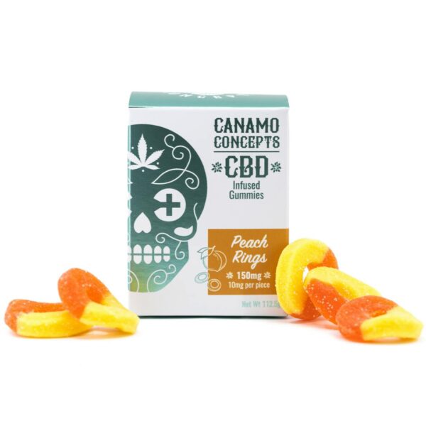 "Peach Rings 150mg THC Edibles kaufen – Leckere THC-Gummis"